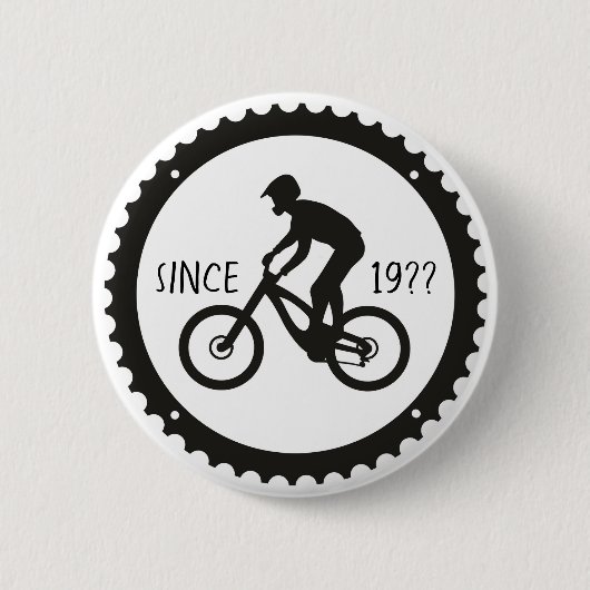 Fietser Logo Ronde Button 5,7 Cm (Voorkant)