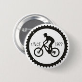 Fietser Logo Ronde Button 5,7 Cm (Voorkant /achterkant)
