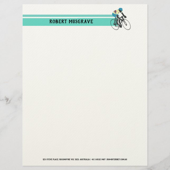 Fietser nr. 3 briefhoofd (Voorkant)