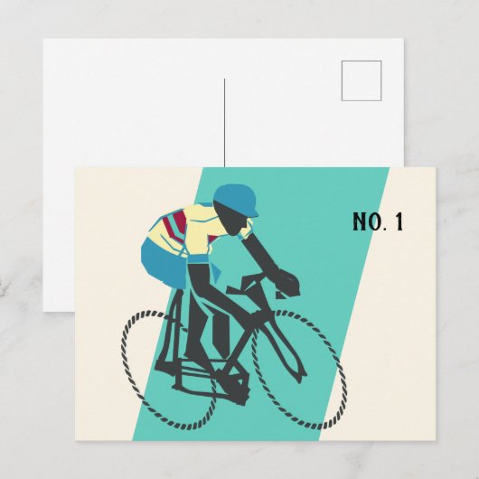 Fietser nr. 3 briefkaart (Voorkant / Achterkant)