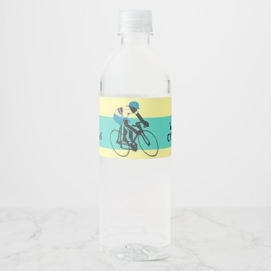 Fietser nr. 3 waterfles etiket (Voorkant)