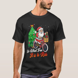 Fietser OH WAT EEN PLEZIER OM GRAPPIG TE FIETSEN T-shirt