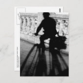 Fietser op Burnside Brug, Portland, Oregon Briefkaart (Voorkant / Achterkant)