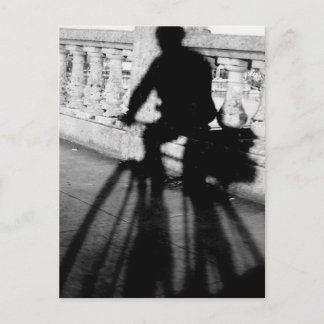 Fietser op Burnside Brug, Portland, Oregon Briefkaart