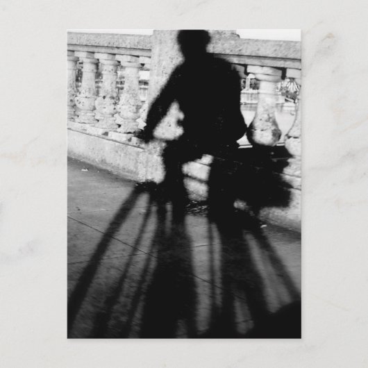 Fietser op Burnside Brug, Portland, Oregon Briefkaart (Voorkant)