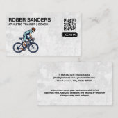 Fietser op de fiets | QR-Visitekaartje Visitekaartje (Voorkant / Achterkant)