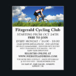 Fietser op gras, Adverteren fietsclub Flyer<br><div class="desc">Fietser op gras,  fietsclub Adverteren brochures door de winkel van het Visitekaartje.</div>