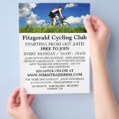 Fietser op Gras, Fietsclub Reclame Flyer (Hand)