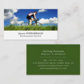 Fietser op gras, Fietsen, Fietser Visitekaartje (Voorkant / Achterkant)