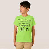 fietser op shirt. t-shirt (Voorkant volledig)