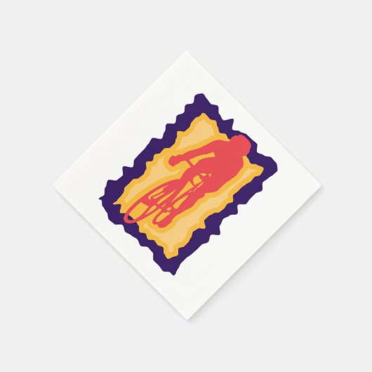 Fietser Papieren servetten (Hoek)