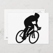 fietser reis DE Frankrijk het rennen fiets Briefkaart (Voorkant / Achterkant)