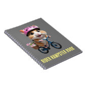 Fietser Rider Hampster Boek Notitieboek (Rechterzijde)