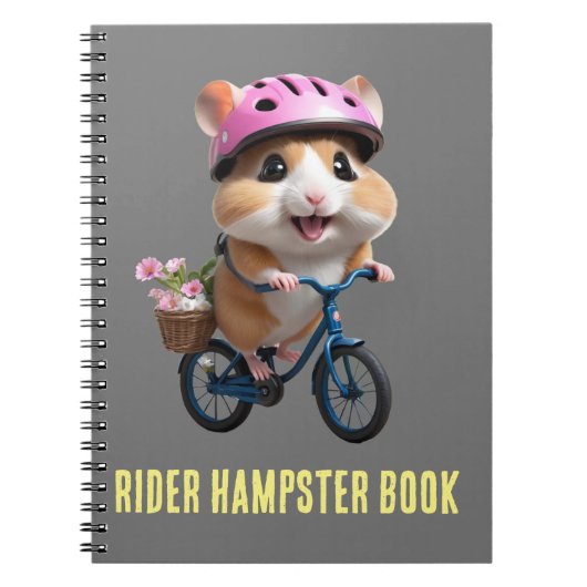 Fietser Rider Hampster Boek Notitieboek (Voorkant)
