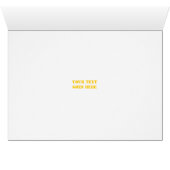 Fietser rijden op een fiets horizontaal wenskaart (Binenzijde Horizontaal (Onderkant))