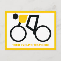 Fietser rijden op zijn fiets aangepaste horizontaa