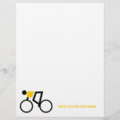 Fietser rijden op zijn fiets custom flyer (Voorkant)