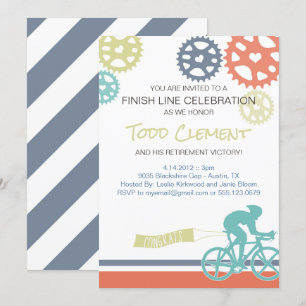 Fietser Road Bike Invitation Kaart