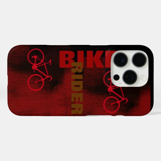 Fietser Rood Case-Mate iPhone Case (Achterkant (horizontaal))