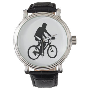 Fietser Silhouet Horloge