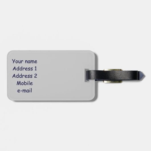 fietser uil bagagelabel (Achterkant horizontaal)