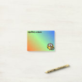 fietser uil post-it® notes (Op bureau)