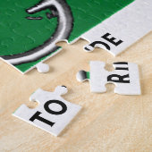 Fietser Vakantie Geschenk Legpuzzel (Zijkant)