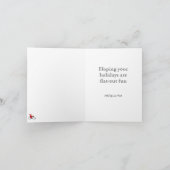 Fietser vakantiekaarten feestdagen kaart (Binnen)