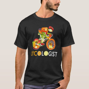 Fietser Vegan Grappige Groente Fietsen Wielrennen T-shirt