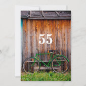 Fietser Verjaardag Uitnodiging - elke leeftijd (Voorkant)