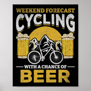 Fietser Weekend Voorspelling Fietser Met Een Kans Poster