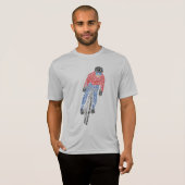 Fietser Word Art Fiets T-shirt (Voorkant volledig)
