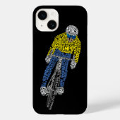 Fietser Word Art Fietsen Case-Mate iPhone Case (Achterkant)