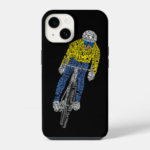 Fietser Word Art Fietsen iPhone 14 Hoesje