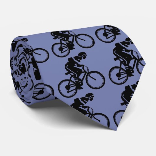 Fietserblauw2 Stropdas (Opgerold)