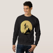 Fietserij Bicycle Biking Moon Art Riding Trui (Voorkant volledig)
