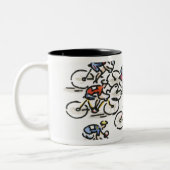 Fietserij Tweekleurige Koffiemok (Links)