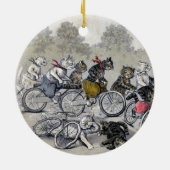 Fietserijdeksels Keramisch Ornament (Achterkant)