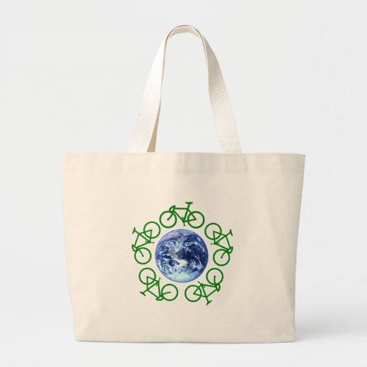 Fietserproducten Recyclen Grote Tote Bag (Voorkant)