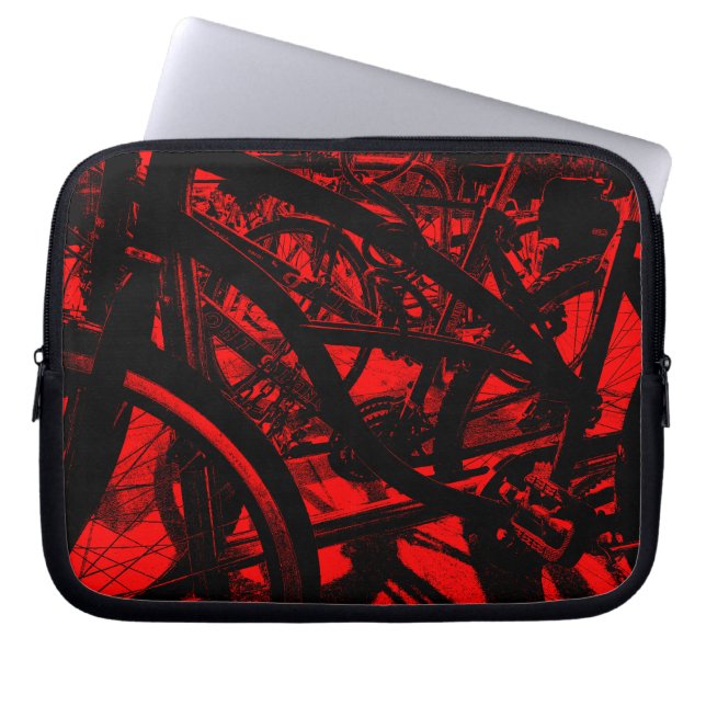 FietserrackHC - Rood Laptop Sleeve (Voorkant)