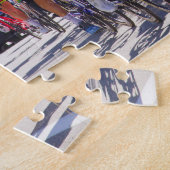 Fietserras in een wereldrondleiding legpuzzel (Zijkant)