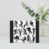 fietsers briefkaart (Staand voorkant)