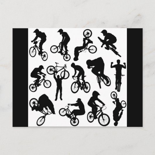 fietsers briefkaart (Voorkant)