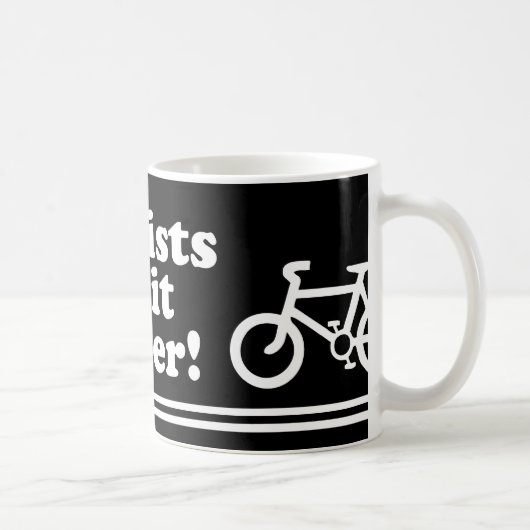 fietsers doen het beter koffiemok (Rechts)