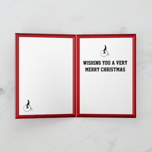 fietsers feestdagen kaart (Binnen)