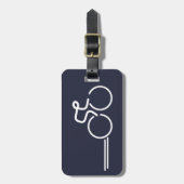 Fietsers Fietsen grafisch adres bagagelabel (Voorkant verticaal)