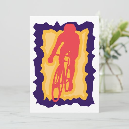 Fietsersuitnodigingen Kaart (Staand voorkant)