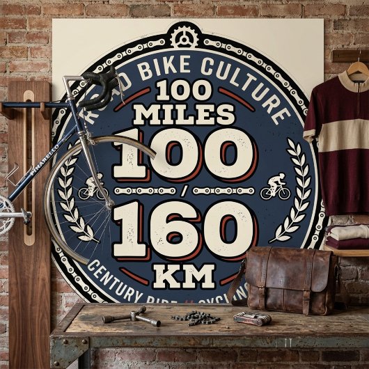 Fietseuwcenturirit 100 mijl 160 KM  Poster