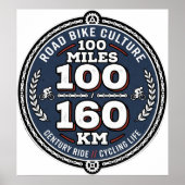 Fietseuwcenturirit 100 mijl 160 KM  Poster (Voorkant)