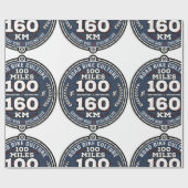 Fietsevent 100 Mijl 160 KM  Cadeaupapier (Vlak)